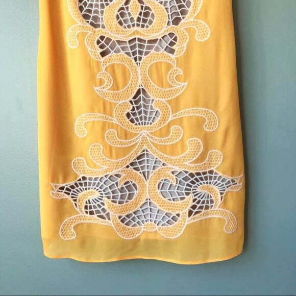 GIANNI BINI Yellow Evelyn Mini Dress NWT - Picture 4 of 8